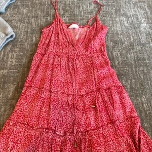 Flower print sun dress